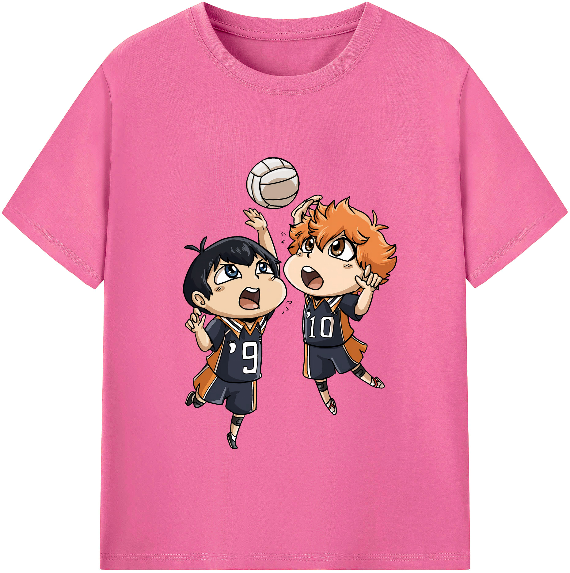 （画像用） ハイキュー!! Haikyu!! レディースカジュアルプリントTシャツ（綿100％）